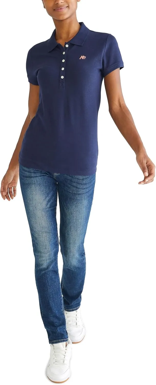 AEROPOSTALE Women's Aero Solid A87 Polo