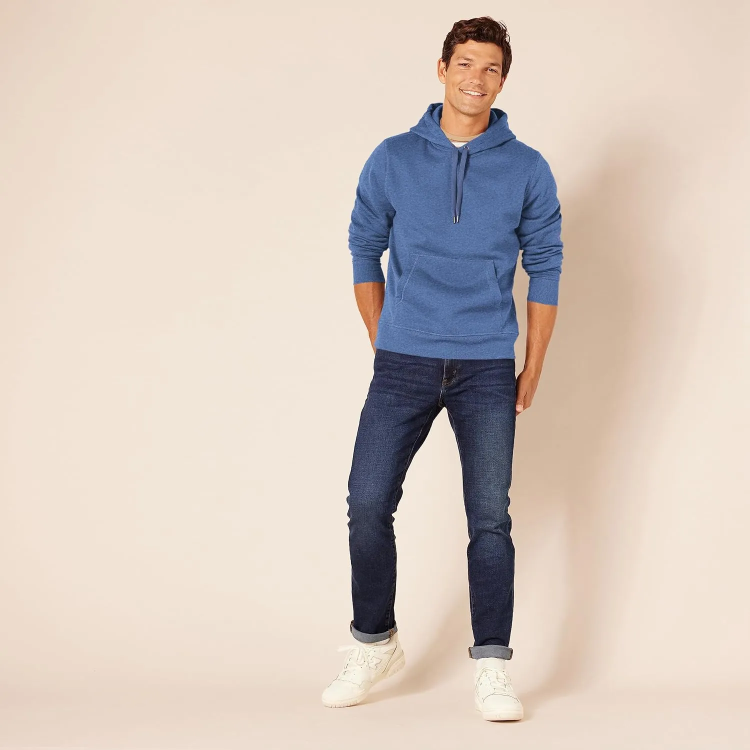 Amazon Essentials Men's Pullover Sweatshirt Hoodie, Big & Tall Options Available