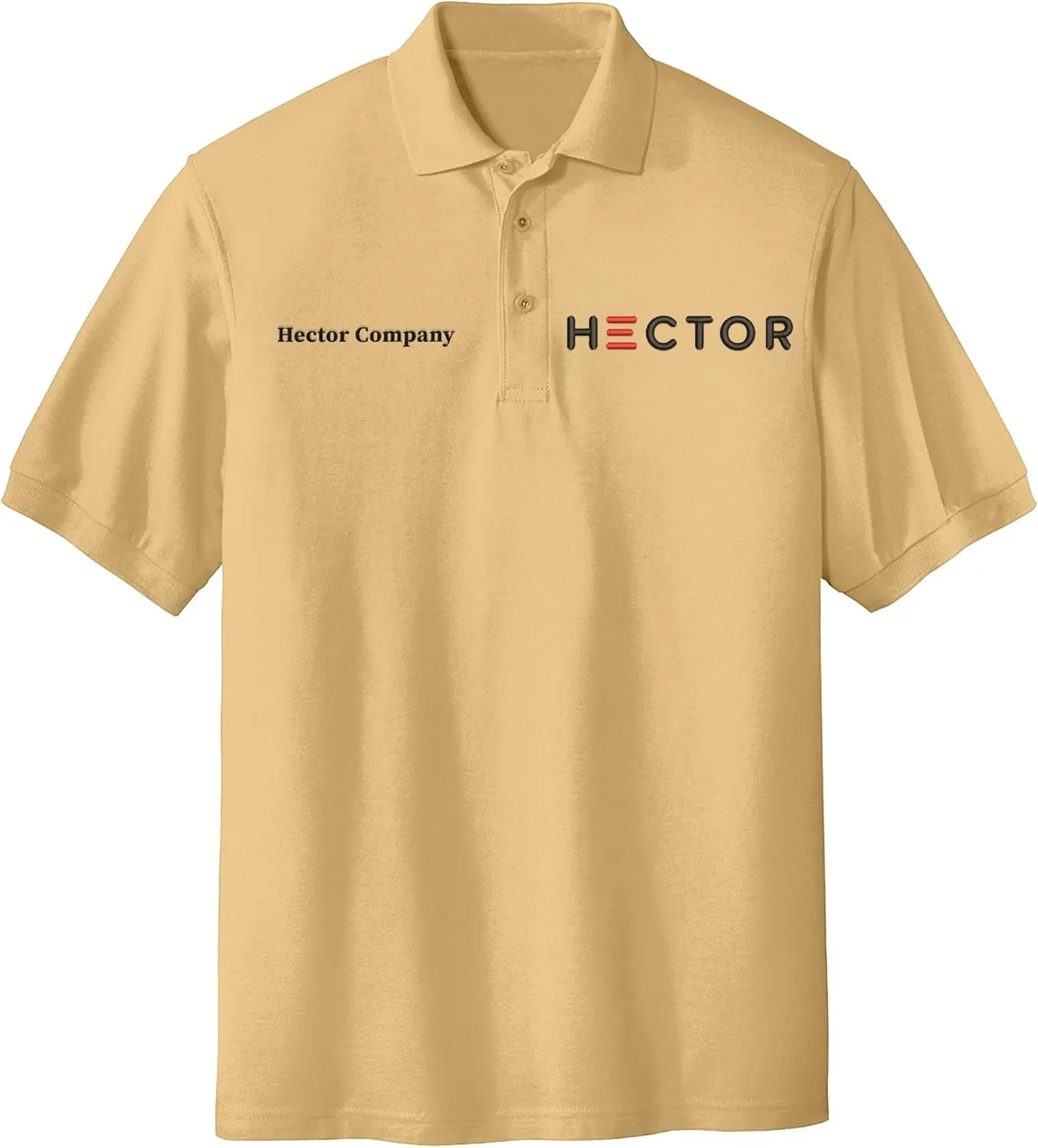 Custom Embroidered Polo Shirt for Men Personalized Embroidery Name Text Logo Golf Tee
