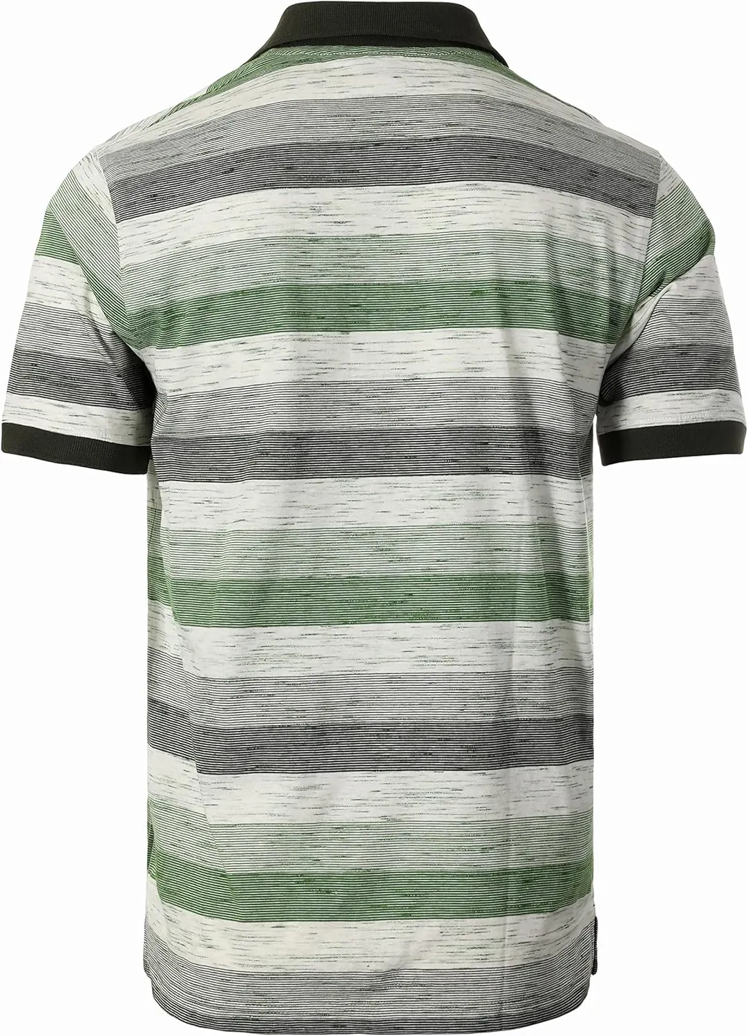 Gioberti Mens Club Stripe Polo Shirt - Short Sleeve, Regular Fit, Yarn Dye