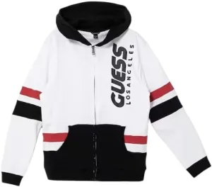 GUESS Boys' Eco Hooded Ls Active Top with Zip