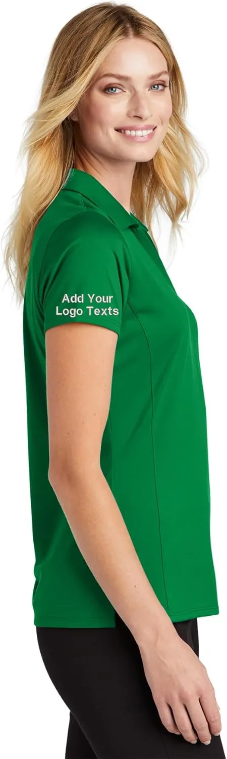 INK STITCH Women Lk398 Custom Embroidery Add Logo Texts Staff Performance Polo Shirts