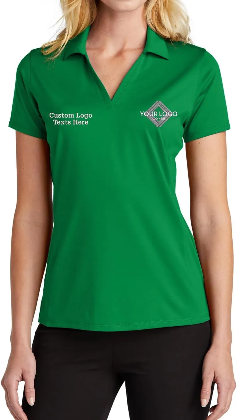 INK STITCH Women Lk398 Custom Embroidery Add Logo Texts Staff Performance Polo Shirts