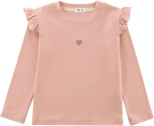 KISBINI Toddler Girl Ruffle Long Sleeve T-Shirt Cotton Top Tee for Spring/Fall