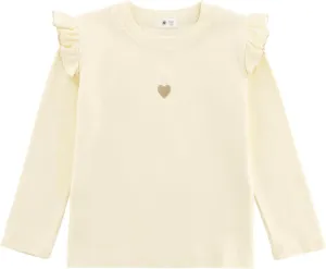 KISBINI Toddler Girl Ruffle Long Sleeve T-Shirt Cotton Top Tee for Spring/Fall