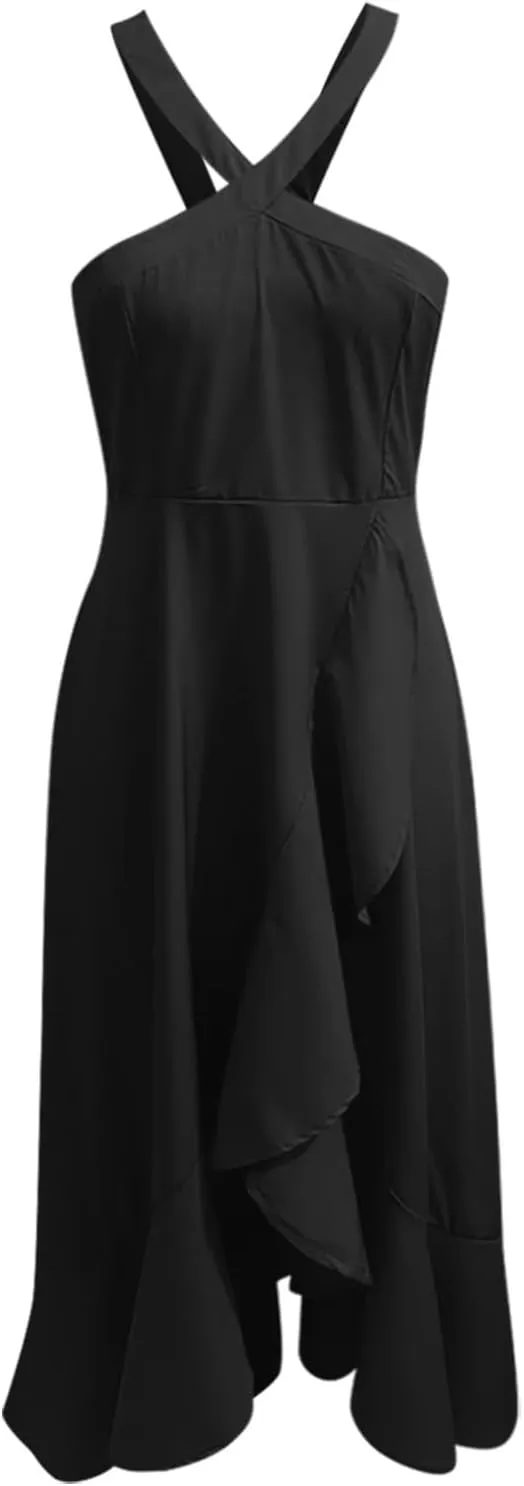 Maxi Dresses for Seniors Cold Shoulder Short Sleeve Slit Long Dresses Sexy V Neck Flowy Wedding Guests Vacation Dresses