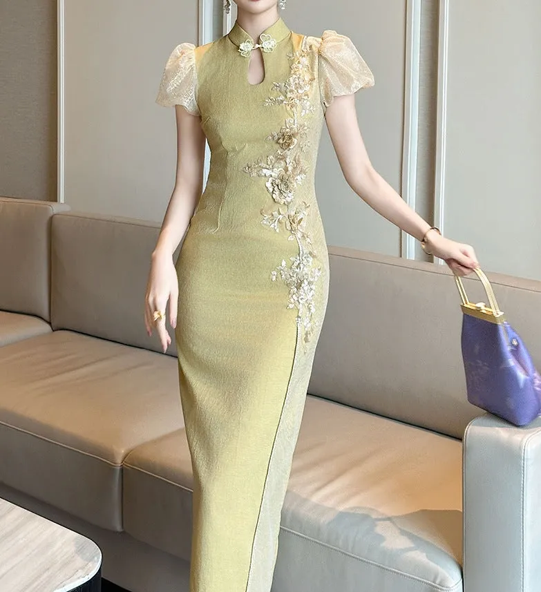 Petals cheongsam (preorder)