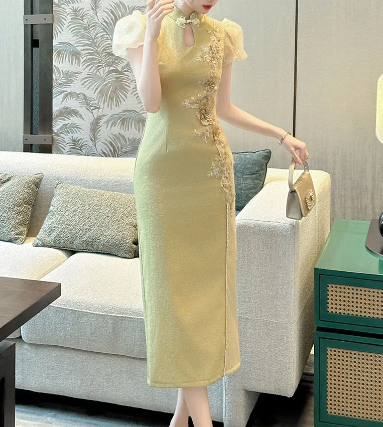 Petals cheongsam (preorder)