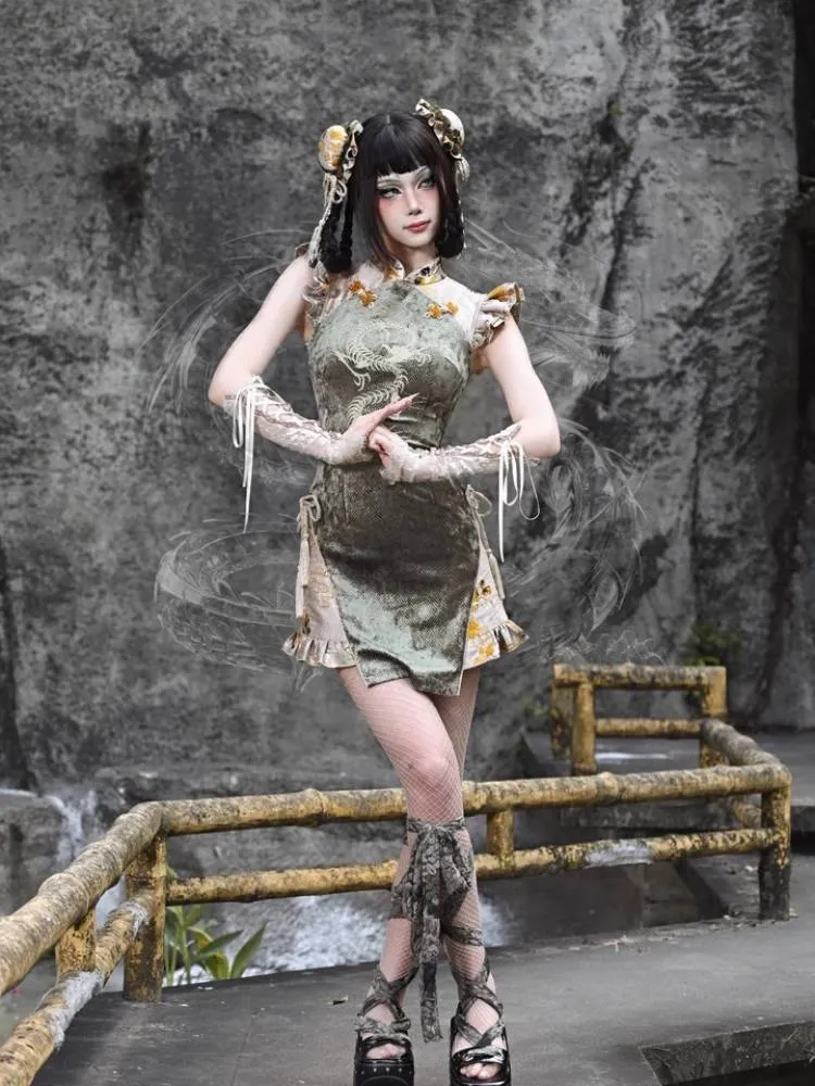 Short cheongsam dress【s0000008159】