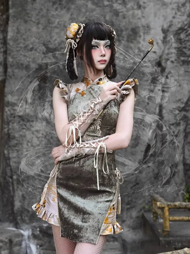 Short cheongsam dress【s0000008159】